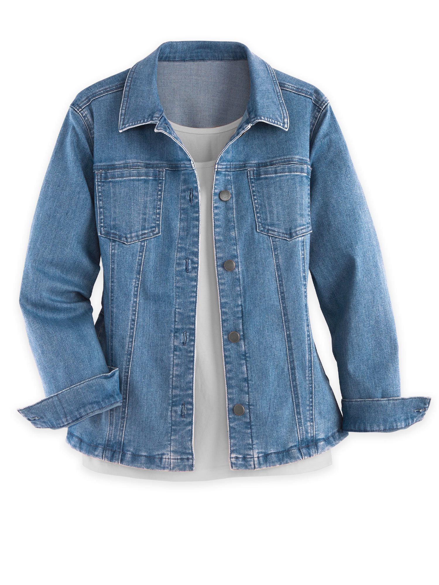 DenimEase Stretch Denim Jacket