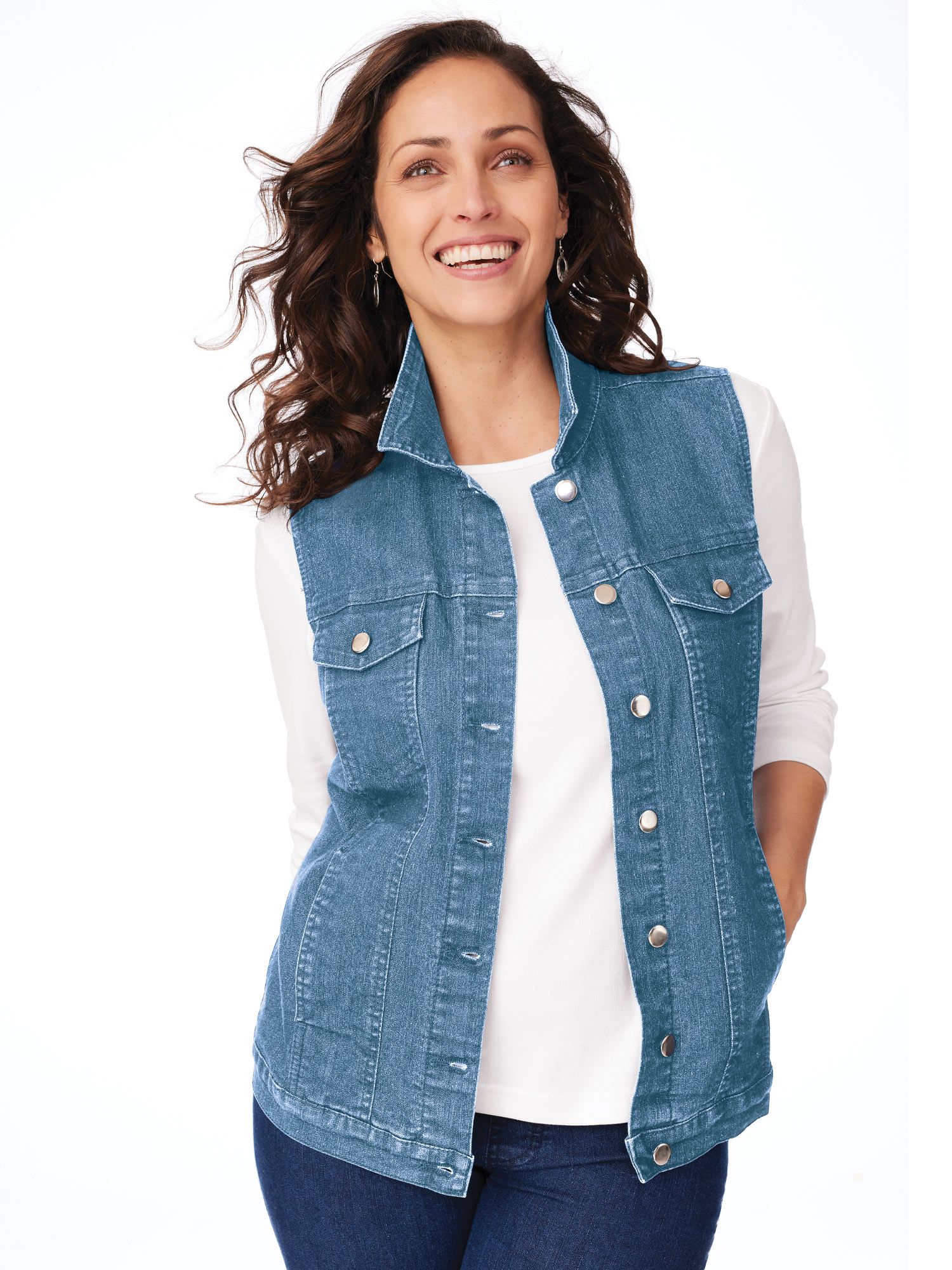 DenimEase™ Stretch Denim Vest