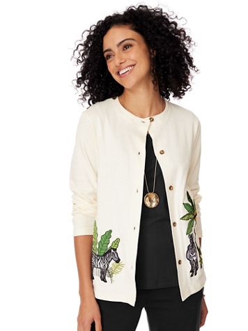 Novelty Embroidered Cardigan - Image 3 of 3