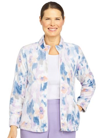Alfred Dunner® Victoria Falls Abstract Floral Print Jacket - Image 1 of 4