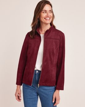 Alfred Dunner® Mulberry Street  Faux Suede Jacket