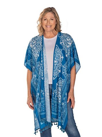 Linda Anderson Women's Kimono - Blue Medallion - Image 2 of 2