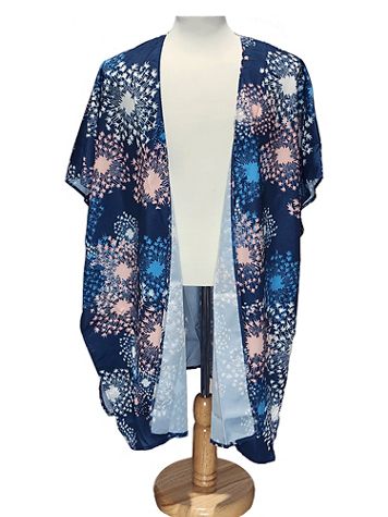 Linda Anderson Women's Kimono - Blue Ruana - Image 2 of 2