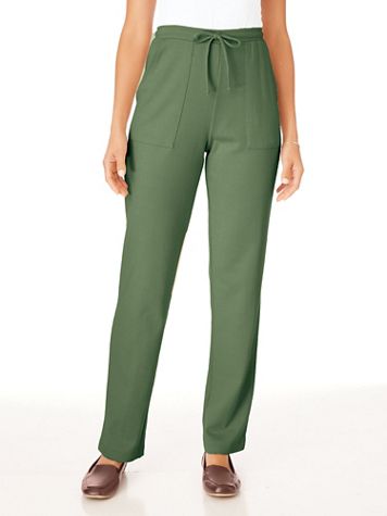 Essential Knit Drawstring Pull-On Pants - Image 1 of 7