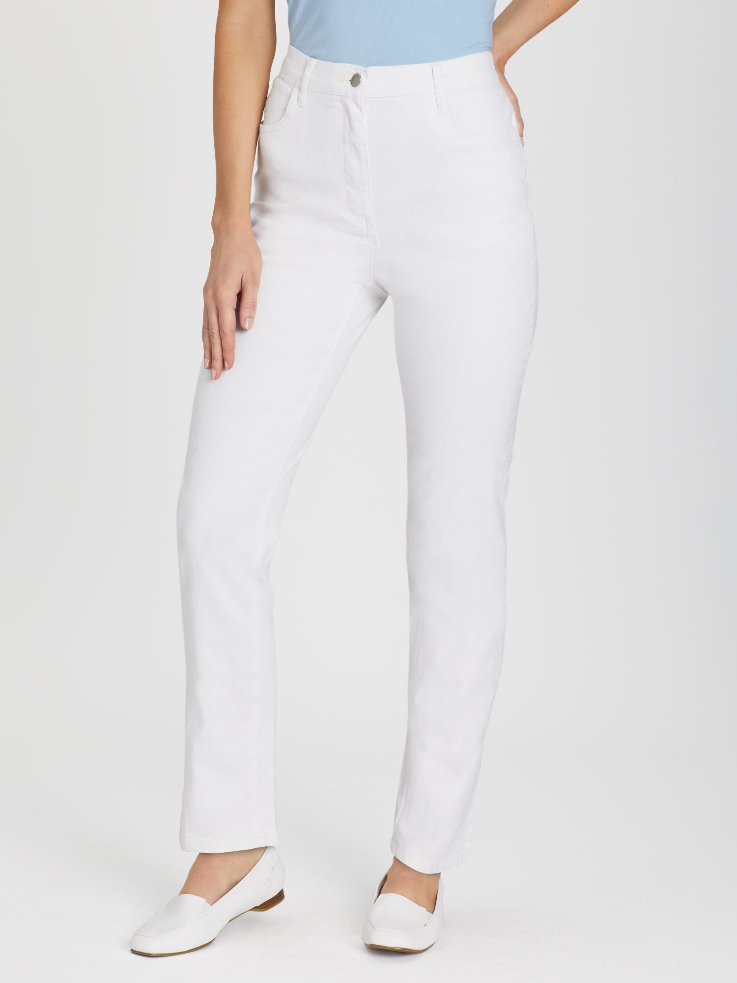 Women's Back-Elastic Slim-Leg Jeans