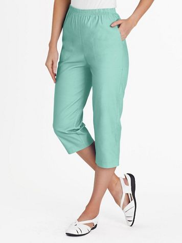 Stretch TropiCool Pull-On Capris - Image 1 of 7