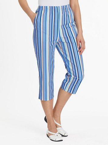 Stretch TropiCool Pull-On Capris - Image 1 of 5