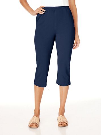 Essential Knit Pull-On Pedal Pushers - Image 1 of 8