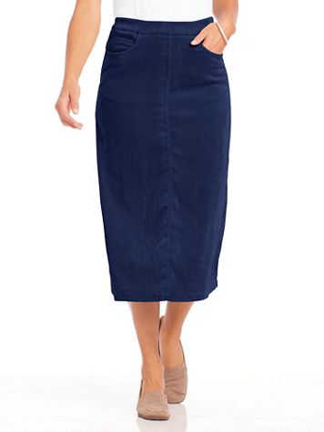 Corduroy Midi Skirt - Image 1 of 5