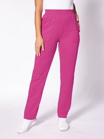 Essential Knit Flat Ribbed Waist Pants - Image 1 of 5