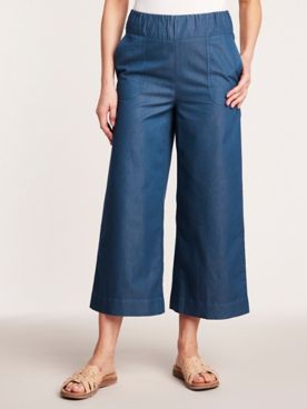 Cropped Mid-Rise Flare Pants