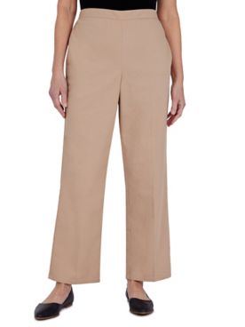 Alfred Dunner Second Nature Colored Denim Straight Leg Short Length Pant