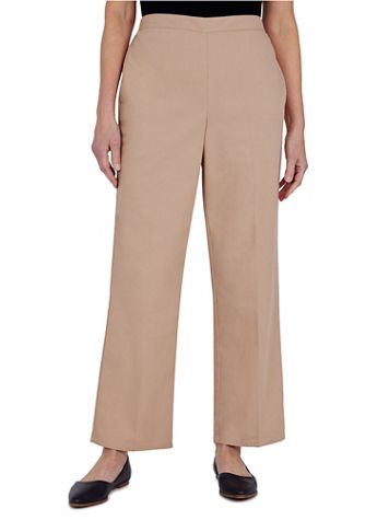 Alfred Dunner Nature Colored Denim Straight Leg Average Length Pant - Image 1 of 5