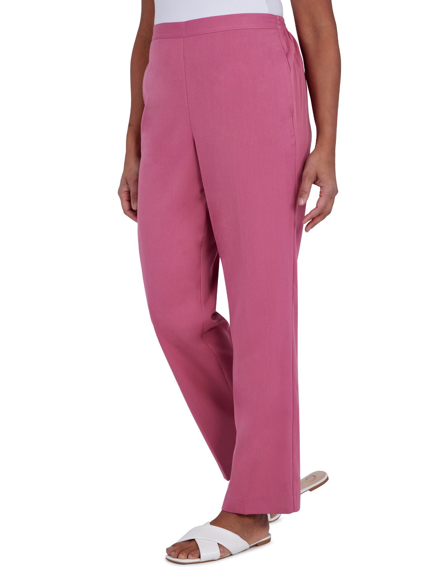 Alfred Dunner Palm Desert Twill Average Length Pant