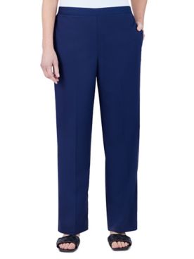Alfred Dunner Sloanne Street Pull-On Proportioned Straight Leg Pants