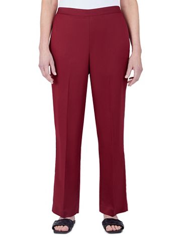 Alfred Dunner Sloanne Street Pull-On Proportioned Straight Leg Pants - Blair