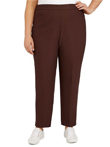 Alfred Dunner Classic Pull-On Proportioned Straight Leg Pants - Image 1 of 9