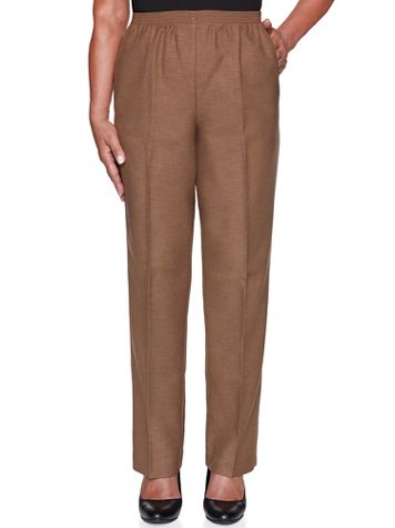 Alfred Dunner Classic Pull-On Textured Proportioned Straight Leg Pants - Image 3 of 3