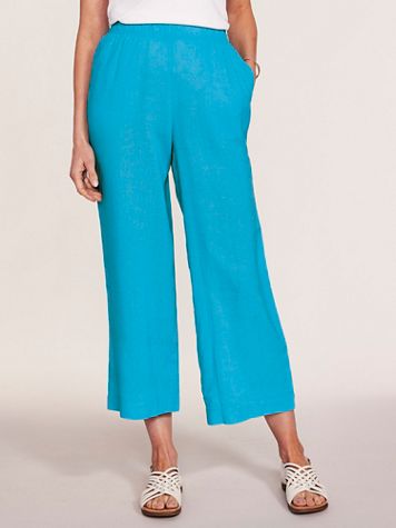 Linen Cropped Pants - Image 1 of 5