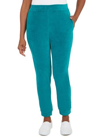 Alfred Dunner® The Big Easy Velour Knit Jogger Pants - Image 1 of 5