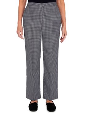 Alfred Dunner® Checking In Gingham Medium Pant