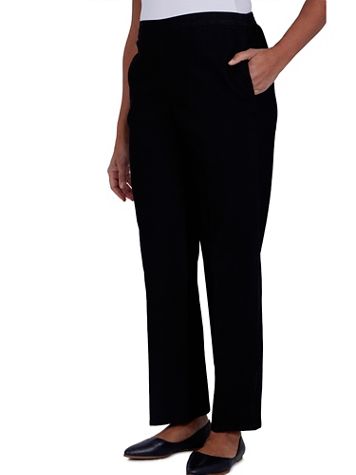 Alfred Dunner® Checking In Denim Medium Pant - Image 1 of 1