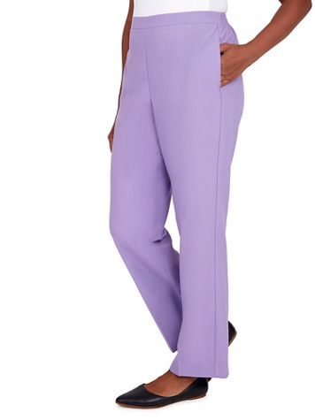 Alfred Dunner® Picture Perfect Short Microfiber Twill Pant - Image 2 of 2