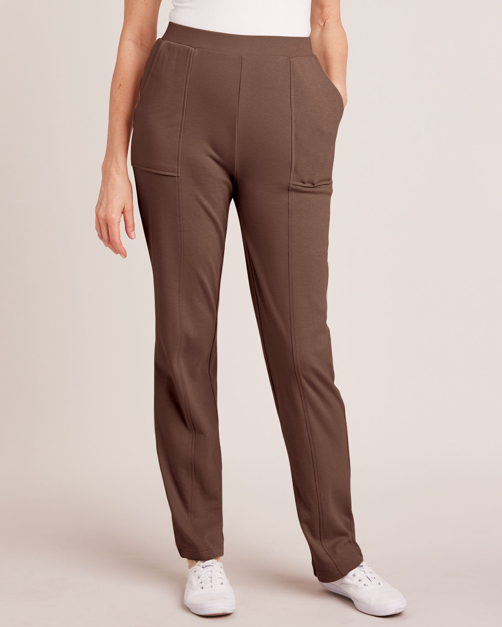 Essential Knit Seamed Pants