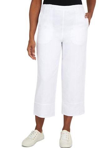 Alfred Dunner® Set Sail Nautical Wide Leg Ankle Pant - Image 2 of 2
