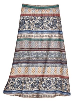 Blanket Print Knit Skirt