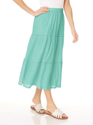 Gauze Tiered Skirt - Image 1 of 6