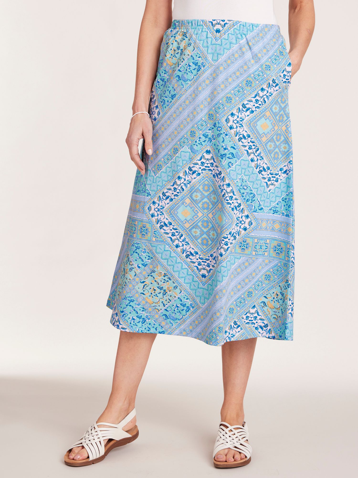 Print Knit Skirt