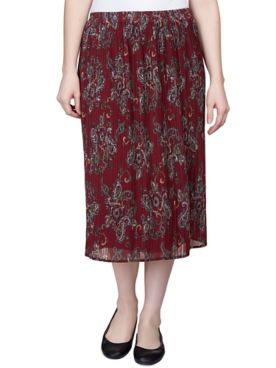Alfred Dunner® Mulberry Street Casual Long Paisley Skirt