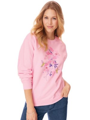 old lady embroidered sweatshirts