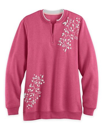 Printed Fleece Pullover - Image 1 of 3
