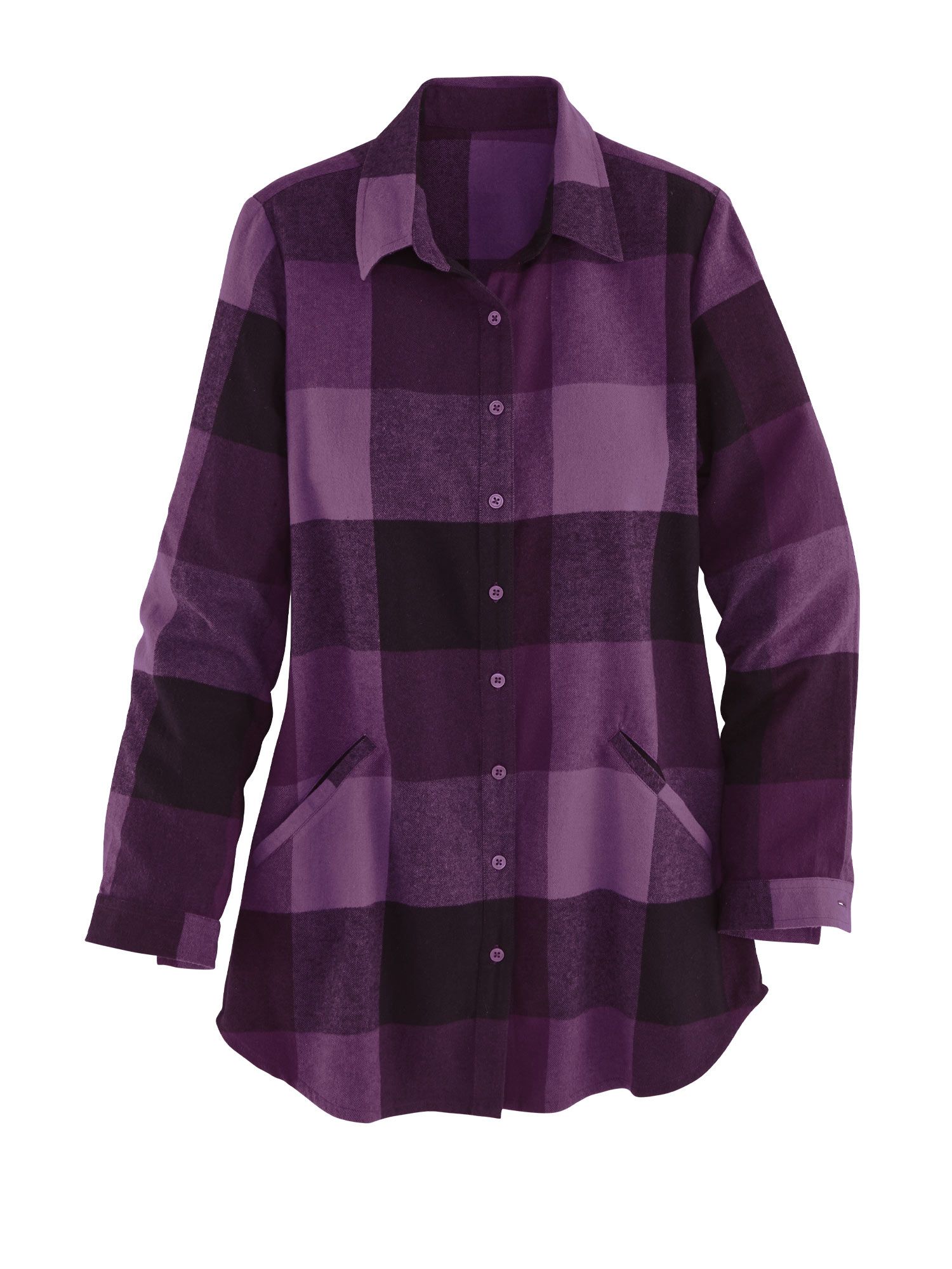 Long-Sleeve “Annie” Flannel Tunic