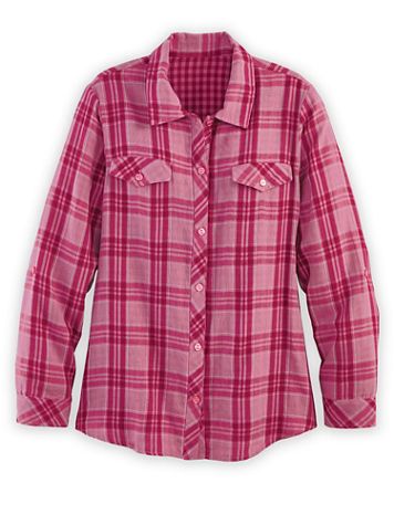 Double-Face Plaid Shirt - Image 2 of 2