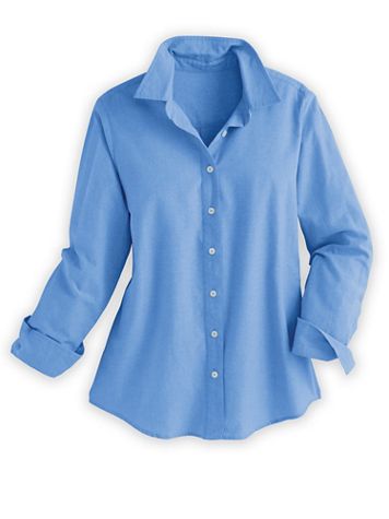 Classic Long-Sleeve Chambray Shirt - Image 1 of 1