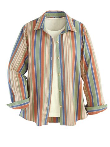 Fiesta Long-Sleeve Stripe Shirt - Image 1 of 9