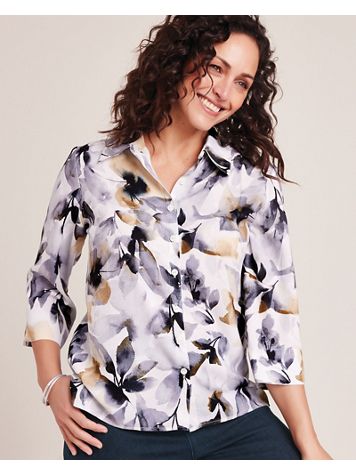 Alfred Dunner® Watercolor Floral Shirt - Image 1 of 10