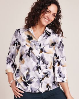 Alfred Dunner® Watercolor Floral Shirt