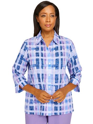 Alfred Dunner® Picture Perfect Plaid Woven Shirt - Image 1 of 1