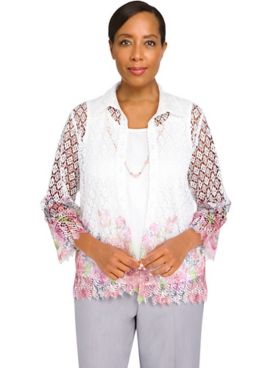 Alfred Dunner® Soft Spoken Two-For-One Shirt