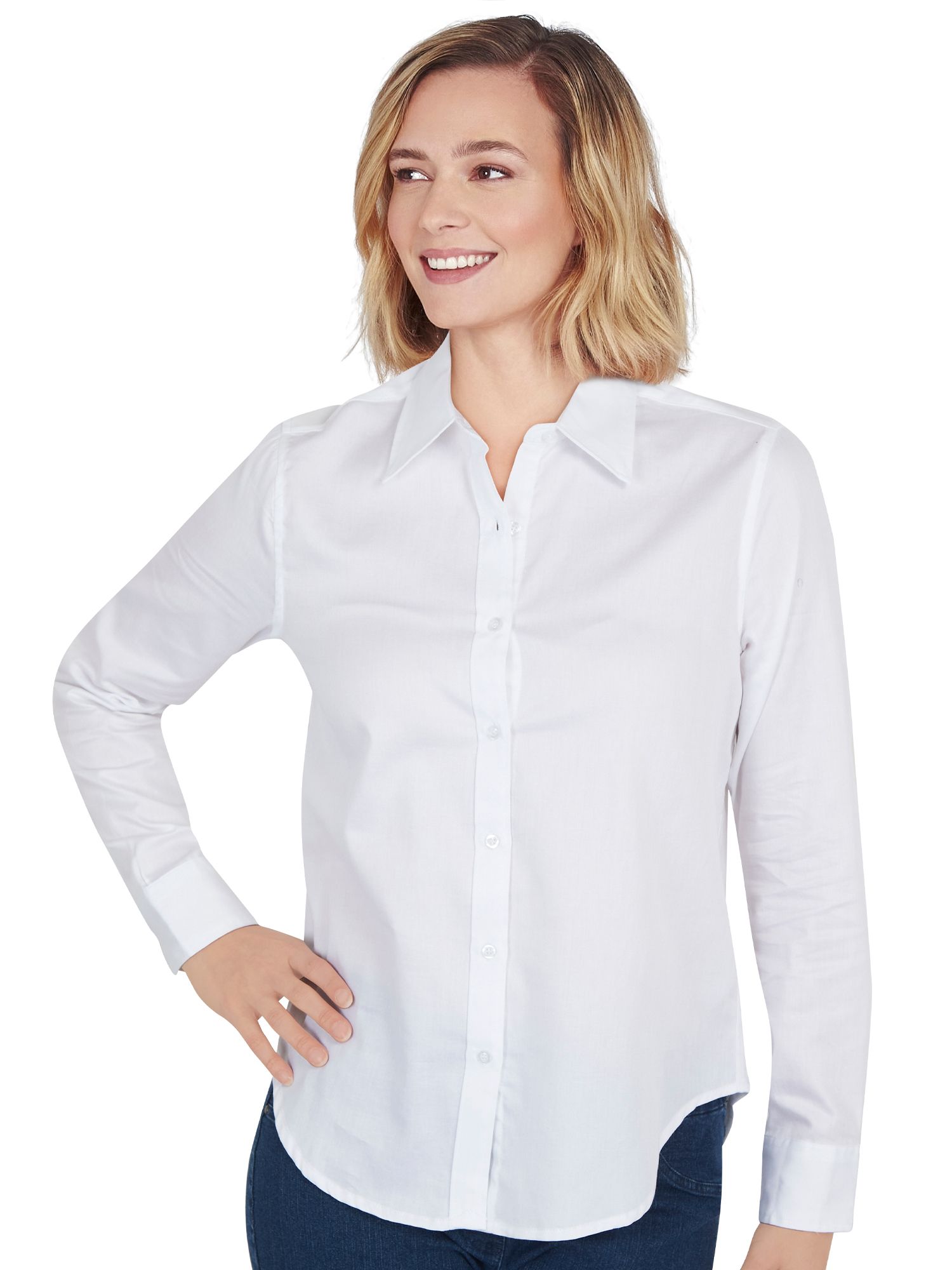 Ruby Rd® Wrinkle Resistant Long Sleeve Button Front Shirt