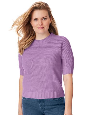 Shaker Stitch Dolman Sweater - Image 1 of 6