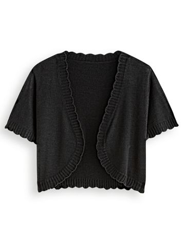 Scalloped Shrug Sweater - Image 1 of 8