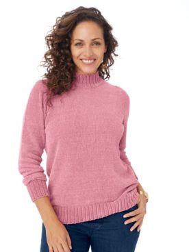 Chenille Mockneck Sweater