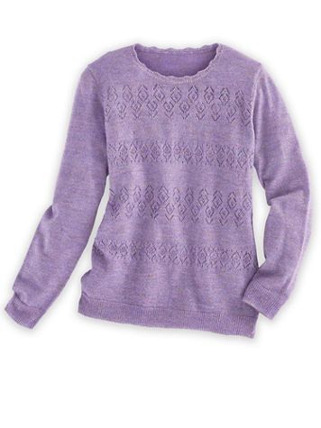 Alfred Dunner Pointelle Sweater - Image 2 of 2