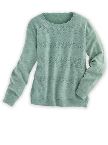 Alfred Dunner Pointelle Sweater - Image 2 of 2