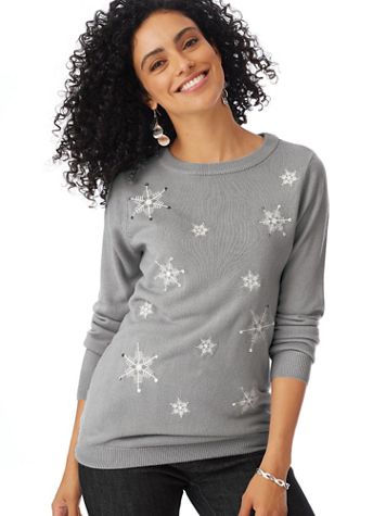 Long-Sleeve Festive Sweater - Image 1 of 2